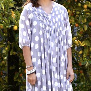 Dolma polka dot cotton "Skye" Dress, size L, worn once